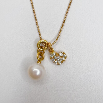 Collier Perle & Lumière - Duo de Charms