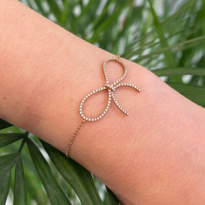 Bracelet Orliane or rose et diamants