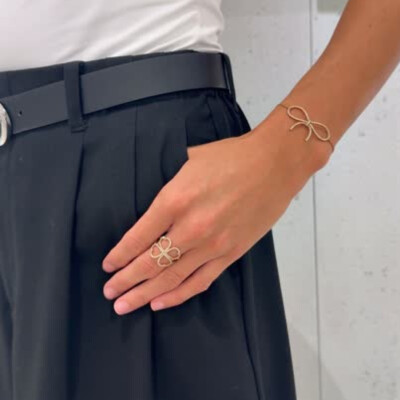 Bracelet Orliane or rose et diamants