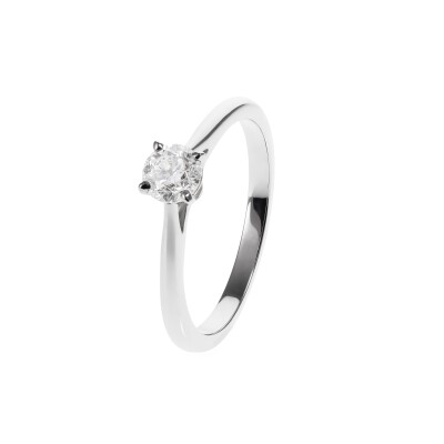 Solitaire - Or blanc - Diamant - 0,20cts
