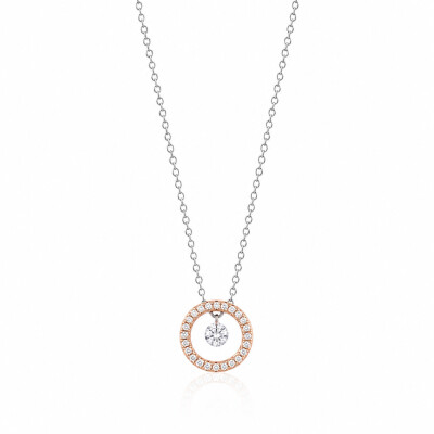 Collier Mix&Match en or blanc, or rose et diamants