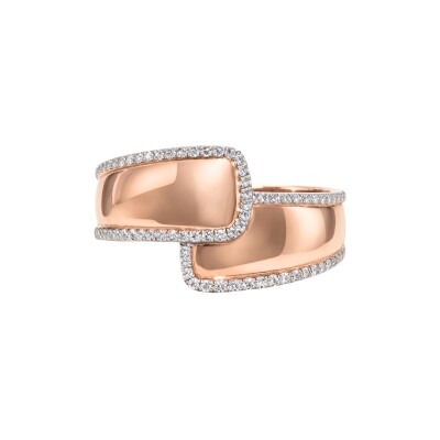 Bague Ligne Précieuse en Or et Diamants