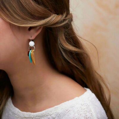 Boucles d'oreilles Manaka petites pampilles