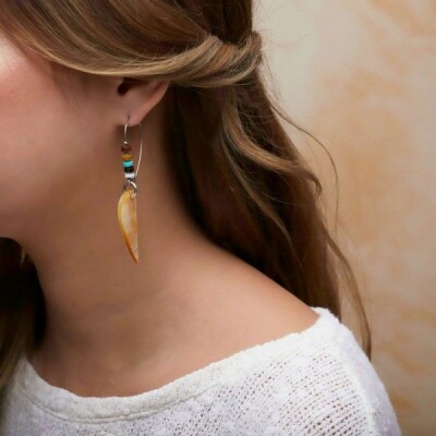 Boucles d'oreilles Nature Bijoux Manaka crochet XL