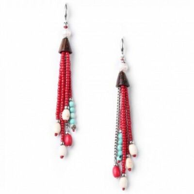 Boucles d'oreilles Nature Bijoux Indiana multi-pampilles
