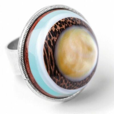 Bague Nature Bijoux Manaka ronde
