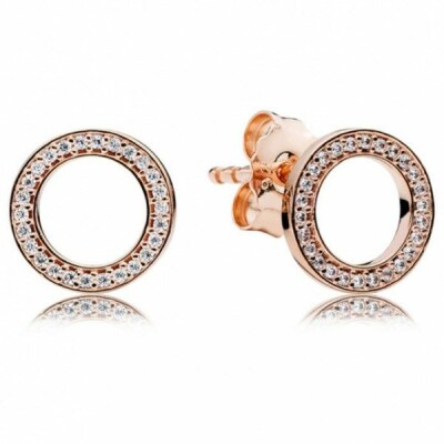 Clous d'oreilles Pandora Pour Toujours rose