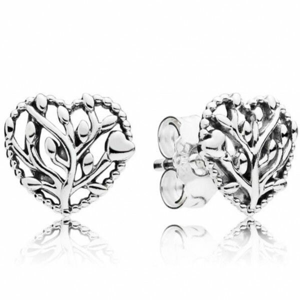 Boucles d'oreilles Pandora Cœurs en Fleurs