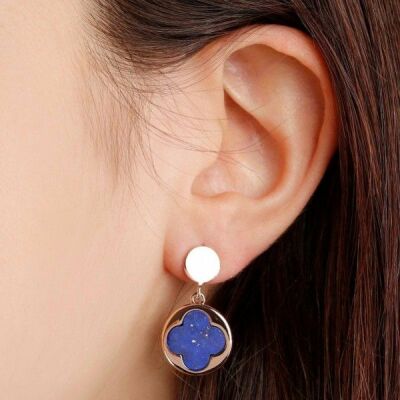 Boucles d'oreilles Bronzallure Alba Lapis lazuli