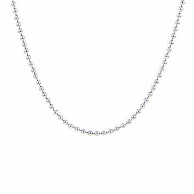 Chaîne "boule" or blanc 1,2mm - 40cm