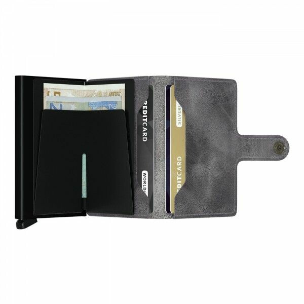 Porte-cartes SECRID Miniwallet Vintage Grey-Black vue 2