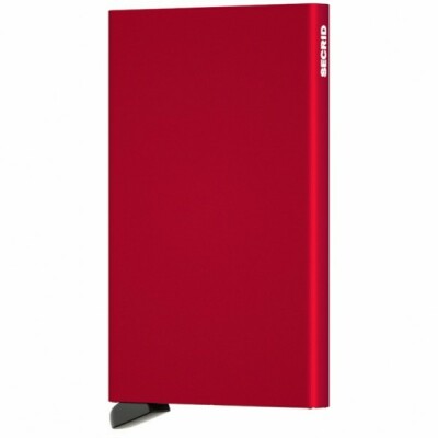 Porte-cartes Secrid Cardprotector C-Red en aluminium rouge
