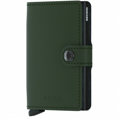 Porte-cartes SECRID Miniwallet Matte Green-Black
