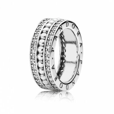 Bague PANDORA Forever Pandora Argent 925/1000 et oxydes de zirconium T.56