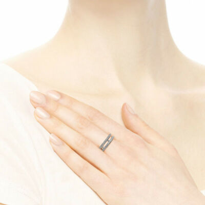 Bague PANDORA Double Coeurs de Pandora Argent 925/1000 et oxydes de zirconium T.52