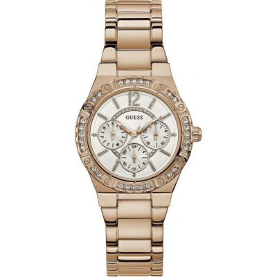 Montre Guess Dateur Acier Rose Femme