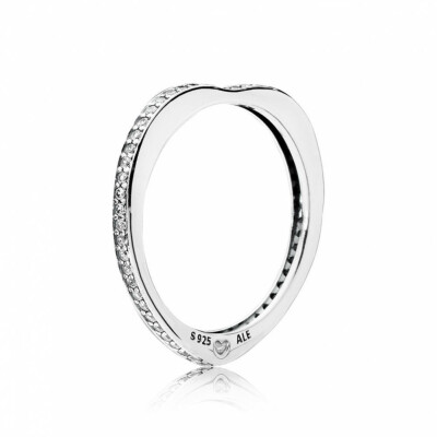 Bague PANDORA Arcs de l'amour scintillants Argent 925/1000 et oxydes de zirconium T.50