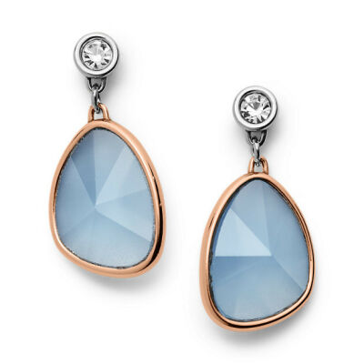 Boucles D'oreilles à Solitaire Goutte d'eau Fossil