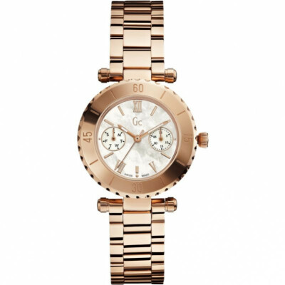 Montre GC Diver Chic dorée rose et nacre