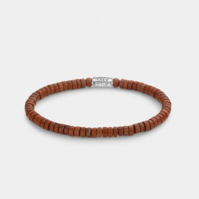 Bracelet Rebel & Rose No Balls Please - Slices - Red Jazz - 4mm