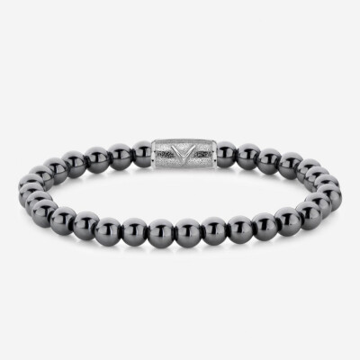 Bracelet Rebel & Rose Stones Only - Grey Silver Shine DV - 6mm