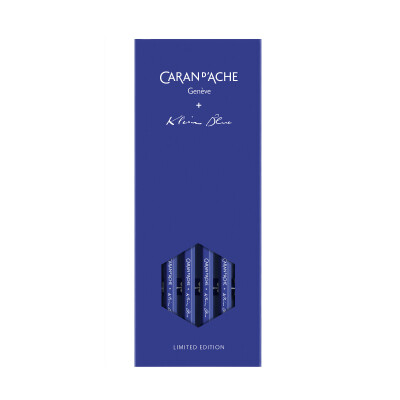 Set de 4 crayons Caran d'Ache graphite KLEIN BLUE Edition Limitée