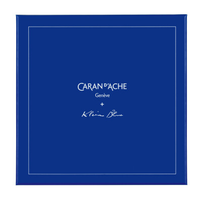 Coffret cadeau Stylo plume Caran d'Ache Léman KLEIN BLUE avec encrier Edition Limite