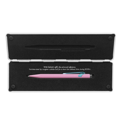 Stylo bille Caran D'Ache 849 Claim Your Style Edition 2 Rose Hibiscus avec étui