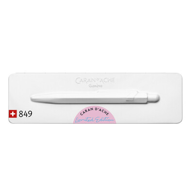 Stylo bille Caran D'Ache 849 Claim Your Style Edition 2 Rose Hibiscus avec étui