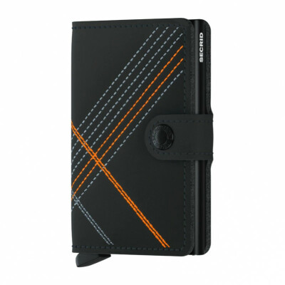 Porte-cartes Secrid Miniwallet Stitch Linea Orange