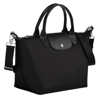 Sac porté main S Longchamp Le Pliage Néo Noir/Ebène