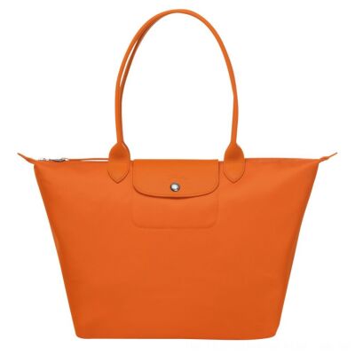 Sac porté épaule L Longchamp Le Pliage Néo Orange