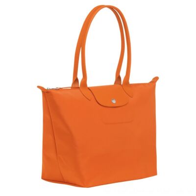 Sac porté épaule L Longchamp Le Pliage Néo Orange