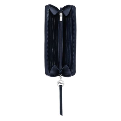 Portefeuille long zippé Longchamp Le Pliage Néo Marine