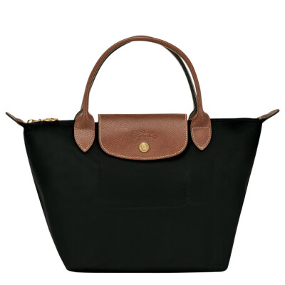 Sac porté main S Longchamp Le Pliage Original Noir/Ebène