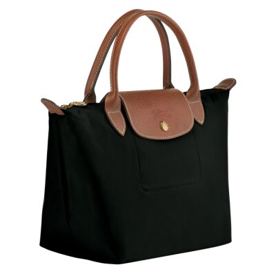 Sac porté main S Longchamp Le Pliage Original Noir/Ebène