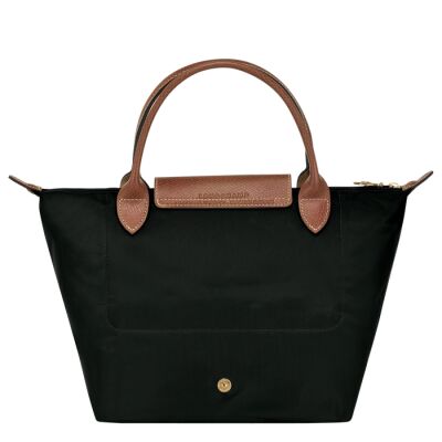 Sac porté main S Longchamp Le Pliage Original Noir/Ebène