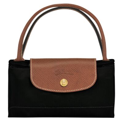 Sac porté main S Longchamp Le Pliage Original Noir/Ebène