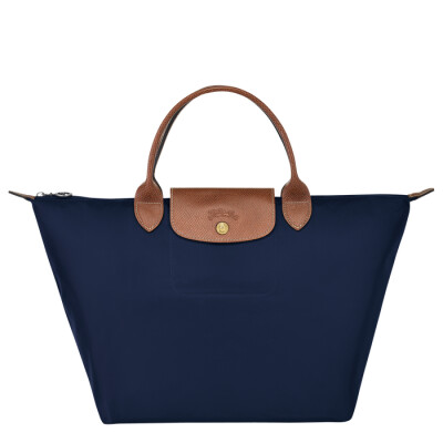 Sac porté main M Longchamp Le Pliage Original Navy