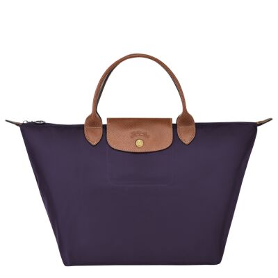 Sac porté main M Longchamp Le Pliage Original Myrtille