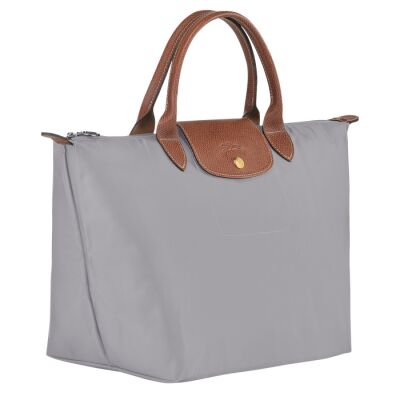 Sac porté main M Longchamp Le Pliage Original Gris