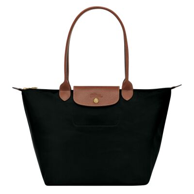 Sac porté épaule L Longchamp Le Pliage Original Noir/Ebène