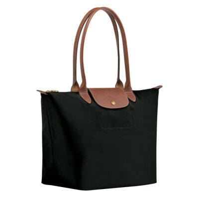 Sac porté épaule L Longchamp Le Pliage Original Noir/Ebène