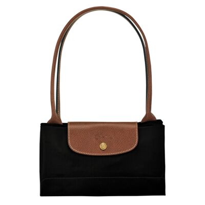 Sac porté épaule L Longchamp Le Pliage Original Noir/Ebène