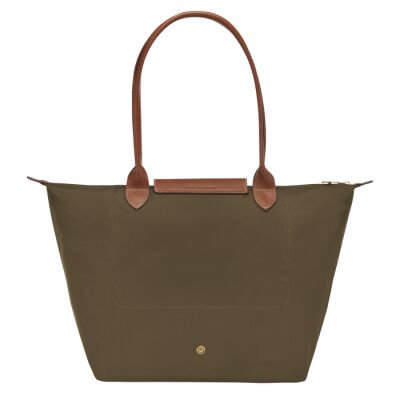 Sac porté épaule L Longchamp Le Pliage Original Kaki