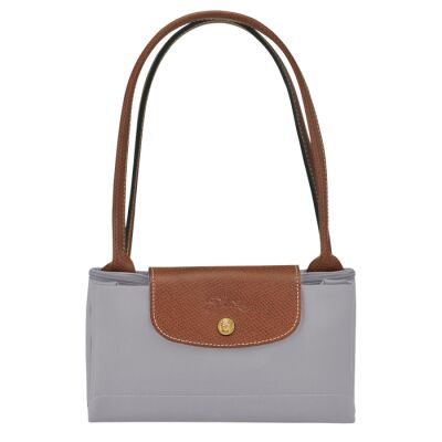 Sac porté épaule S Longchamp Le Pliage Original Gris