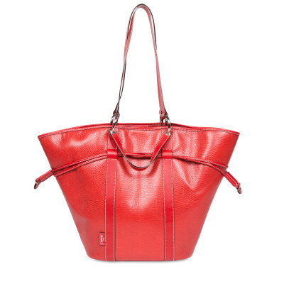 Sac seau cabas Elsa Rouge Lancel