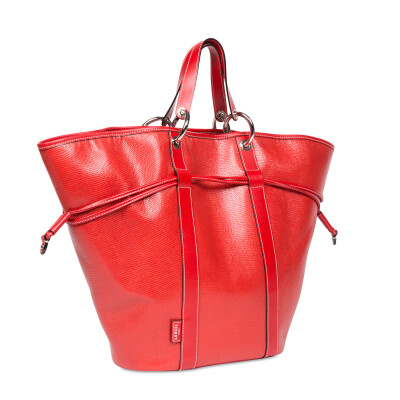 Sac seau cabas Elsa Rouge Lancel