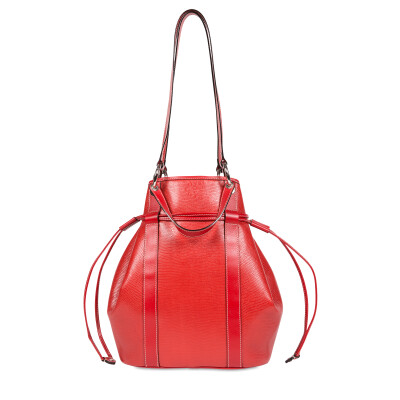 Sac seau cabas Elsa Rouge Lancel