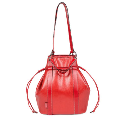 Sac seau cabas Elsa Rouge Lancel